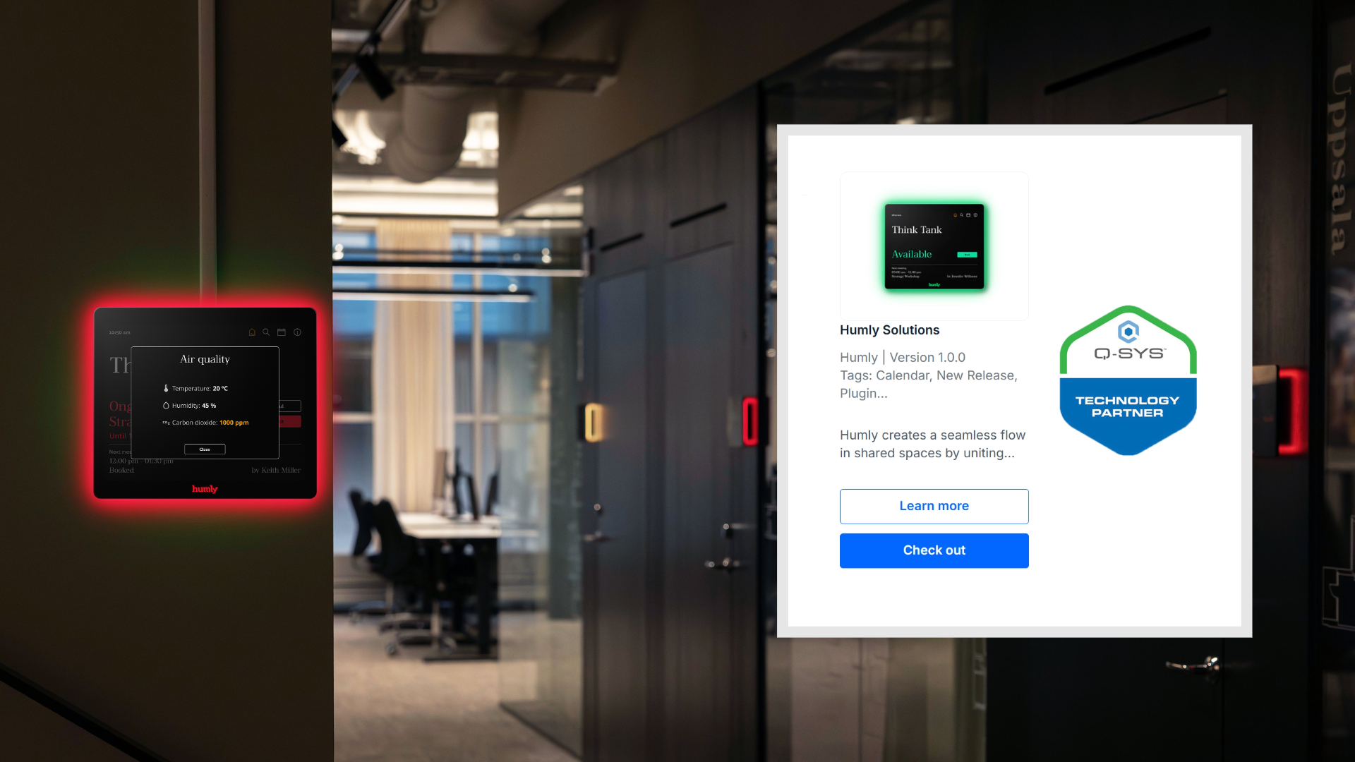 Humly Sense meets Q-SYS - Built for what comes next