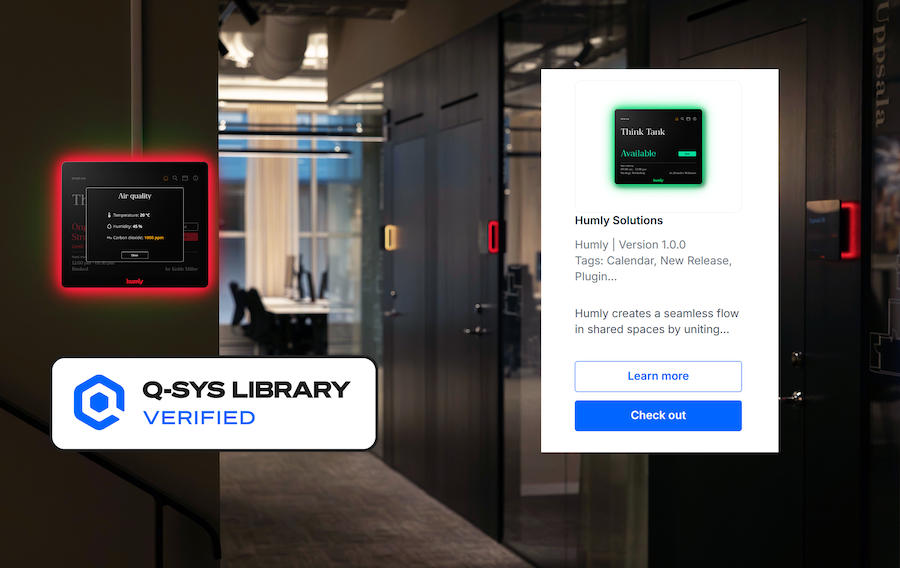 Humly Sense meets Q-SYS - Built for what comes next